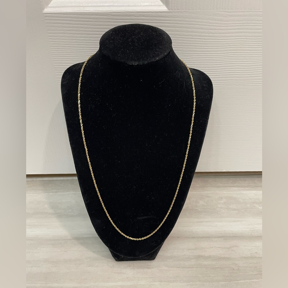 22” 14K Yellow Gold Rope Chain 2.65 grams